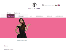 Tablet Screenshot of dressplaner.com